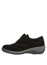 Calzado de mujer negro, taco plano de 5 cm, ideal para un look cómodo y elegante.