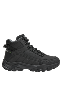 botines negros para hombre con altura de taco de 5 cm, ideales para un look casual y funcional.