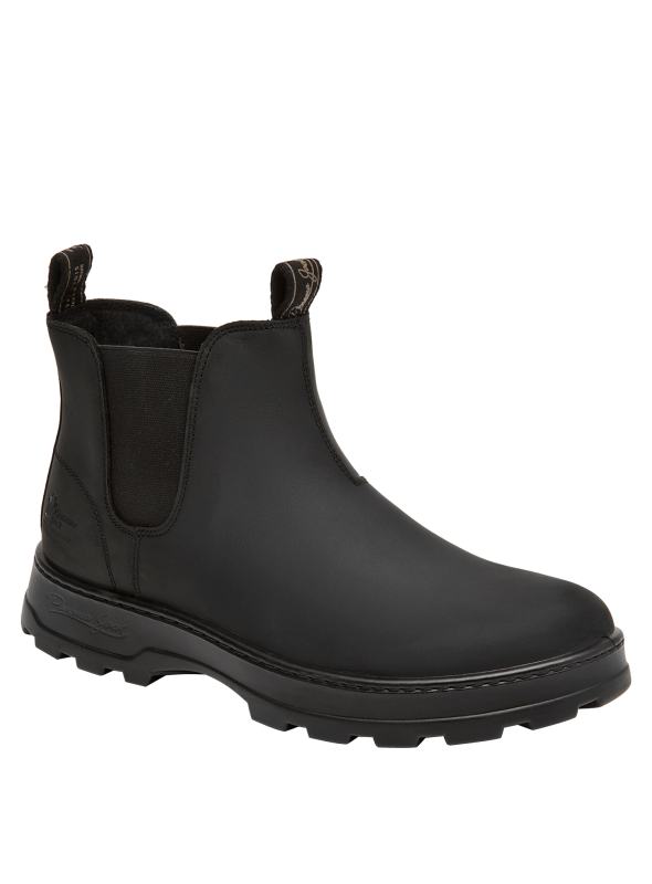 Botines Panama Jack negros, diseño cómodo para actividades al aire libre, combinables con jeans o chinos.