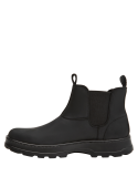 Botines Panama Jack negros, diseño funcional en cuero, perfectos para un look casual y aventurero.