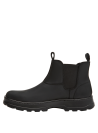 Botines Panama Jack negros, diseño funcional en cuero, perfectos para un look casual y aventurero.