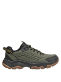 Zapatillas sintéticas verdes para hombre, con punta redonda, ideales para escapadas al sol.