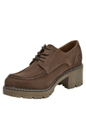 mujer zapatos cuero moro casual altura taco bloque 5.5 cm para actividades diarias