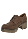 mujer zapatos cuero moro casual altura taco bloque 5.5 cm para actividades diarias