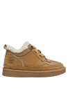 Zapatillas mujer camel estilo casual para actividades al aire libre, material sintético.