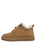 Zapatillas mujer camel estilo casual para actividades al aire libre, material sintético.