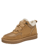 Zapatillas mujer camel estilo casual para actividades al aire libre, material sintético.