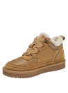 Zapatillas mujer camel estilo casual para actividades al aire libre, material sintético.