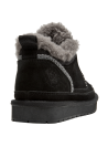 Zapatillas negras casuales para mujer, estilo rústico, ideales para actividades diarias.