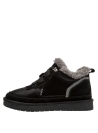 Zapatillas negras casuales para mujer, estilo rústico, ideales para actividades diarias.