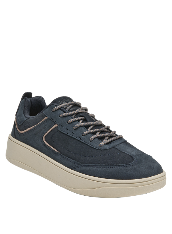 Zapatillas de cuero azul para hombre, perfectas para el uso diario y aventuras.