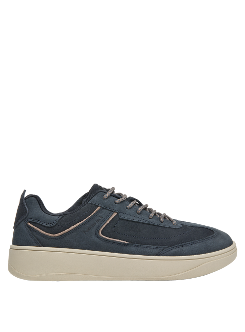 Zapatillas de cuero azul para hombre, perfectas para el uso diario y aventuras.