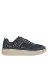 Zapatillas de cuero azul para hombre, combinan con jeans y camisetas.