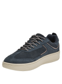 Zapatillas hombre azul cuero estilo urbano para actividades al aire libre.