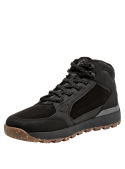 Botín negro sintético para hombre, estilo outdoor, ideal para aventuras diarias.