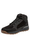 Botín negro sintético para hombre, estilo outdoor, ideal para aventuras diarias.