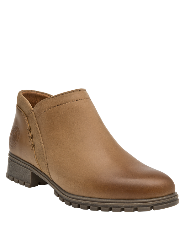 Botín camel para mujer, estilo vestir, adecuado para aventuras diarias con autenticidad.