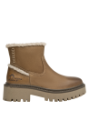 Botín casual taupe de cuero para mujer, diseñado para la comodidad en el día a día.