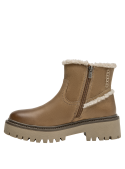 Calzado taupe de mujer, estilo casual, perfecto para combinar con jeans o vestidos.
