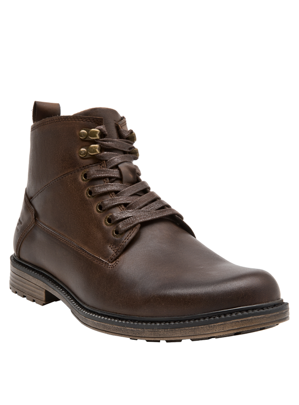 Botín outdoor de cuero en color moro, diseño duradero, recomendado para actividades casuales de hombre.