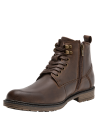 Botín de cuero moro para hombre, estilo outdoor, ideal para aventuras urbanas y al aire libre.