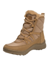 Botín camel para mujer, estilo casual, textil resistente, ideal para paseos urbanos y naturaleza.