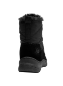 Botín negro para mujer, estilo casual, con detalles en piel, perfecto para exploraciones diarias.