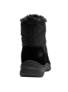 Botín negro para mujer, estilo casual, con detalles en piel, perfecto para exploraciones diarias.