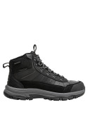 Botín de Panamá Jack negro para hombre, taco plano de 5 cm, ideal para comodidad en el día a día.