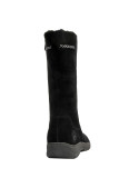 Calzado negro mujer con diseño en cuero, perfecto para looks casuales y comodidad diaria.