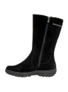 Estilo casual en botas negras para mujer, perfectas para jeans ajustados o vestidos de lana.
