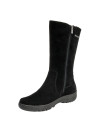 Botas Panama Jack mujer cuero negro estilo casual, ideales para actividades urbanas y de campo.