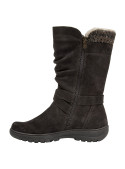 Botas mujer color moro con taco plano, ideales para el día a día.
