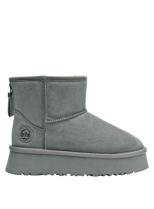 Pantuflas de mujer en color gris, diseño funcional, recomendadas para días fríos y confort en el hogar.