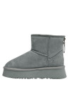 Calzado gris casual para mujer, confeccionado en material sintético, adecuado para un look relajado.