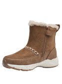 Bota camello para niña, estilo casual, ideal para paseos al aire libre.