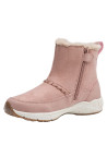 Bota rosada casual para niña, ideal para explorar al aire libre, con diseño funcional y detalles encantadores.
