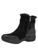 botín negro mujer estilo casual 90% cuero 10% textil ideal para aventuras diarias
