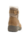 Botín camel mujer estilo casual perfecto para combinar con jeans o vestido.