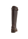 Bota café mujer, con taco de bloque de 6 cm, ideal para un look casual y cómodo en diversas ocasiones.