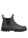 Botines de cuero gris para mujer, con taco bloque de 4 cm, para comodidad en el día a día.