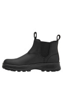 Botín negro para mujer, estilo Chelsea, con taco bloque de 4 cm, perfecto para un look auténtico.