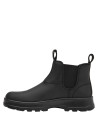 Botín negro para mujer, estilo Chelsea, con taco bloque de 4 cm, perfecto para un look auténtico.