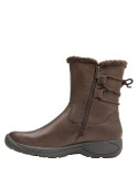 mujer botas moro cuero estilo casual con forro de chiporro