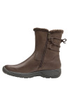 mujer botas moro cuero estilo casual con forro de chiporro