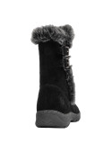 Bota negra para mujer, estilo casual, ideal para días fríos.