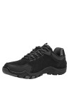 Zapatillas outdoor negras para hombre, estilo versátil, ideal para actividades de aventura.