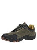 Zapatillas verdes para hombre, estilo outdoor, material sintético, ideales para actividades al aire libre.