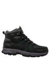 Botín azul para hombre, estilo outdoor, material sintético, ideal para actividades al aire libre.