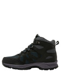 Botín azul para hombre, estilo outdoor, material sintético, ideal para actividades al aire libre.